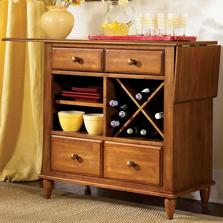 Server with Removable Wine Rack